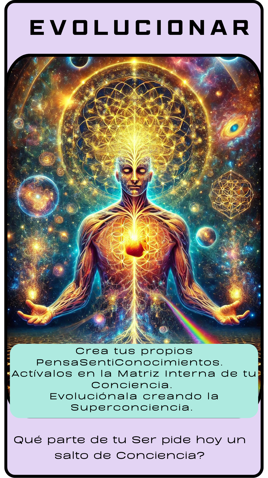 Carta de EVOLUCIONAR de Ricas Palabras