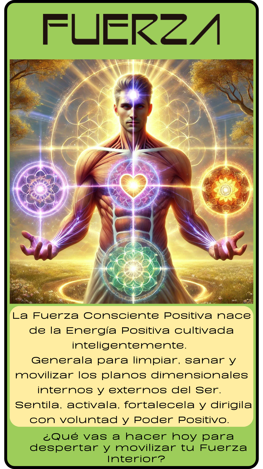Carta de FUERZA de Ricas Palabras